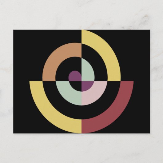 Stilvolles Spiraldesign Postkarte (Vorderseite)