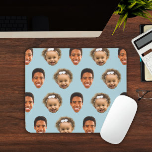 Stilvolles Stahlblau-Muttergeschenk – 2 Gesichts-F Mousepad