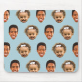 Stilvolles Steel Blue Mama Geschenk - 2 Foto kunde Mousepad (Vorne)