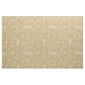 Stilvolles Strand-Sand-Muscheln-Muster Stoff (Fat Quarter (45,7 x 55,9 cm))
