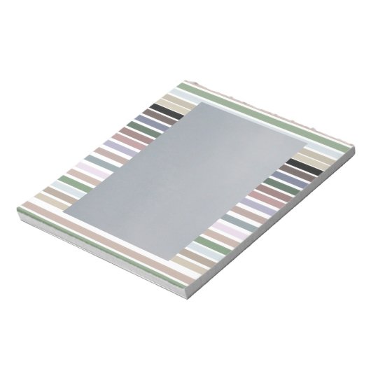 Stilvolles Streifendesign Notizblock (Rotiert)