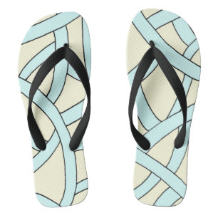 Stilvolles Stripes Fantasy Design Badesandalen