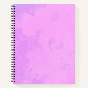 Stilvolles Sturmwolken-Effekt-Muster Rosa Notizblock