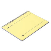 Stilvolles Survivor Cross Notebook Notizblock (Linke Seite)