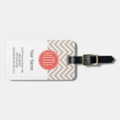 Stilvolles Taupe-und Gepäckanhänger (Vorderseite horizontal)