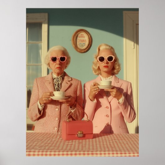 Stilvolles Teezit-Duo Poster (Vorne)