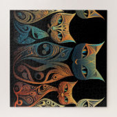 Stilvolles Thema der Puzzle Cat (Horizontal)