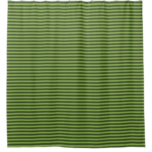 Stilvolles Thin Greenery Striping Design Duschvorhang (Vorderseite)