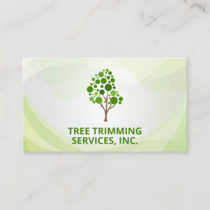 Stilvolles Tree-Logo Landflucht Visitenkarte