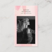 Stilvolles trendisches abstraktes Foto Visitenkarte (Vorderseite)