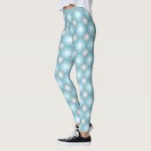 Stilvolles trendy Blue Gray Diamond Geometric Must Leggings (Links)