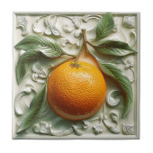 Stilvolles Trendy Citrus Mediterranean Bauernhaus Fliese (Vorderseite)