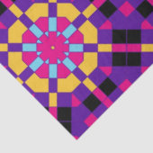 Stilvolles, trendy Lila Mosaik geometrisches Muste Seidenpapier (Ausschnitt)