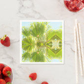 Stilvolles tropisches Palmenblätterpapier Napkin Serviette (Beispiel)