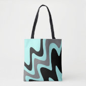 Stilvolles Türkis-Silver Black Tasche (Vorderseite)