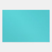 Stilvolles Türkis und Silbergitter Urlaub Geschenkpapier Set (Vorderseite 2)