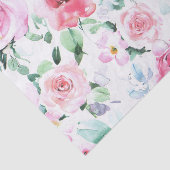 Stilvolles und farbenfrohes Blumenpapier für Rose Seidenpapier (Ausschnitt)