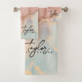 Stilvolles und weiches Marmorbad Badhandtuch Set (Insitu)