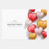 Stilvolles Valentinstag Wrapping Paper Geschenkpapier Set (Vorderseite)
