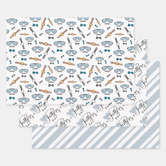 Stilvolles Vatertagsgeschenk Wrap Set Geschenkpapier Set (Set)