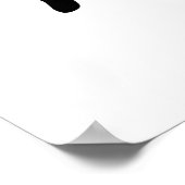 Stilvolles Verkaufszeichen, Minimalistisch Schwarz Poster (Ecke)