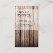 Stilvolles verwittertes berufliches Profil des Visitenkarte (Rückseite)