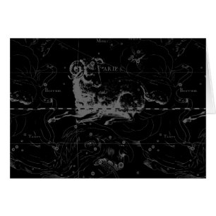 Stilvolles Vintag Aries-Sternbild von Hevelius