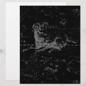 Stilvolles Vintag Aries-Sternbild von Hevelius (Vorne/Hinten)