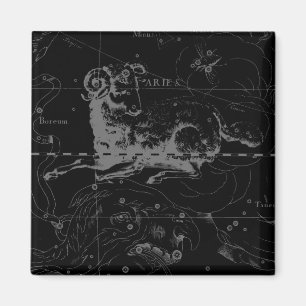 Stilvolles Vintag Aries-Sternbild von Hevelius Magnet