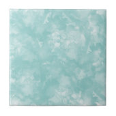 Stilvolles Watercolor Aquamarin Blue Fliese (Vorderseite)