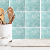 Stilvolles Watercolor Aquamarin Blue Fliese