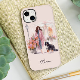 Stilvolles Watercolor Bernese Mountain Dog Lover Case-Mate iPhone 14 Plus Hülle