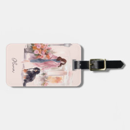 Stilvolles Watercolor Bernese Mountain Dog Lover Gepäckanhänger