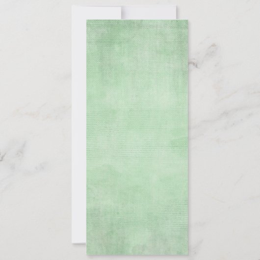 Stilvolles Watercolor Greenery Gold Wedding Menü Einladung (Rückseite)