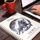 Stilvolles Watercolor Taurus Custom Journal Notizblock