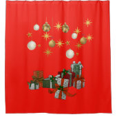 Stilvolles Weihnachten Duschvorhang (Vorderseite)