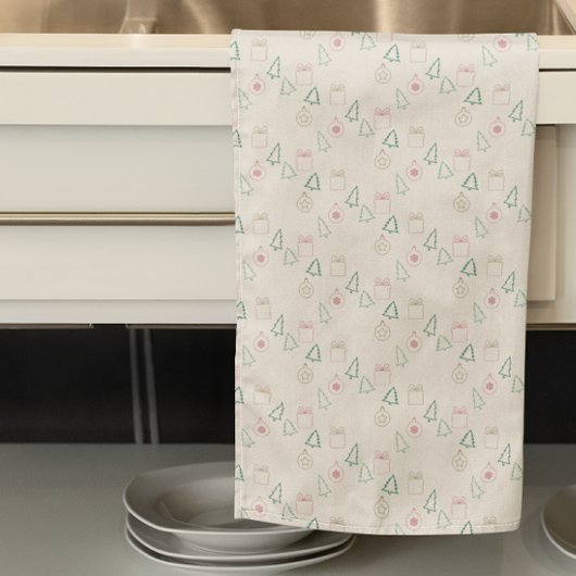 Stilvolles Weihnachten Geschirrtuch