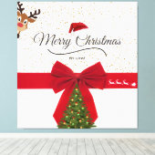 Stilvolles Weihnachten Leinwanddruck (Insitu (Holzboden))