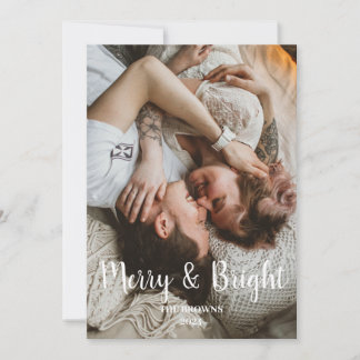 Stilvolles Weihnachten Merry Bright Family Foto