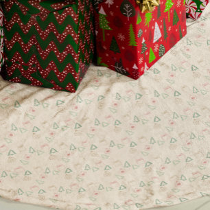 Stilvolles Weihnachten Polyester Weihnachtsbaumdecke