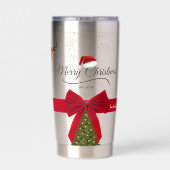 Stilvolles Weihnachten Thermobecher (Rückseite)