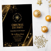 Stilvolles Weihnachtsabend-Party Einladung