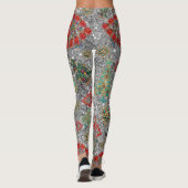 Stilvolles Weihnachtsbaum Jewel Bling Silver Leggings (Rückseite)