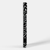 Stilvolles Weiß Chalk Herz Muster Personalisiert Case-Mate iPhone Hülle (Rückseite / Rechts)