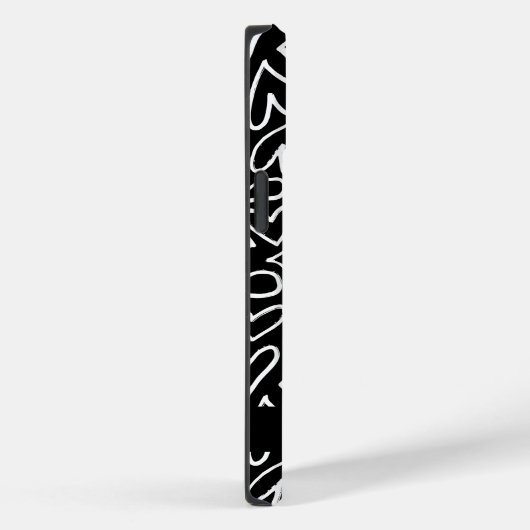 Stilvolles Weiß Chalk Herz Muster Personalisiert Case-Mate iPhone Hülle (Rückseite / Rechts)