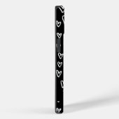 Stilvolles Weiß Chalk Herz Muster Personalisiert Case-Mate iPhone Hülle (Rückseite / Rechts)