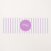 Stilvolles Weiß Stripes Yoga-Matte des Yogamatte (Vorderseite (Horizontal))