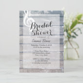 Stilvolles, wetterfestes Holz - Musikalisches Brau Einladung (Stehend Vorderseite)