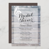 Stilvolles, wetterfestes Holz - Musikalisches Brau Einladung (Vorne/Hinten)