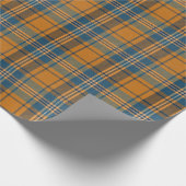 Stilvolles Winter Kariert Tartan Geschenkpapier (Ecke)